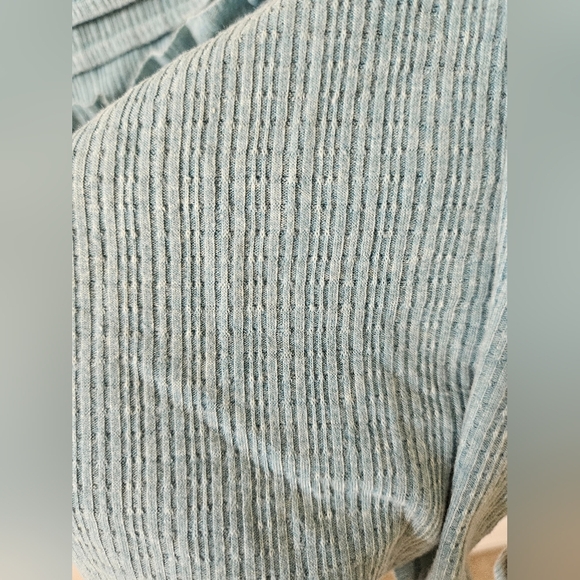 NWT Torrid Textured Jersey Scoopneck Button Down Babydoll Tank In Still Water - Picture 4 of 10